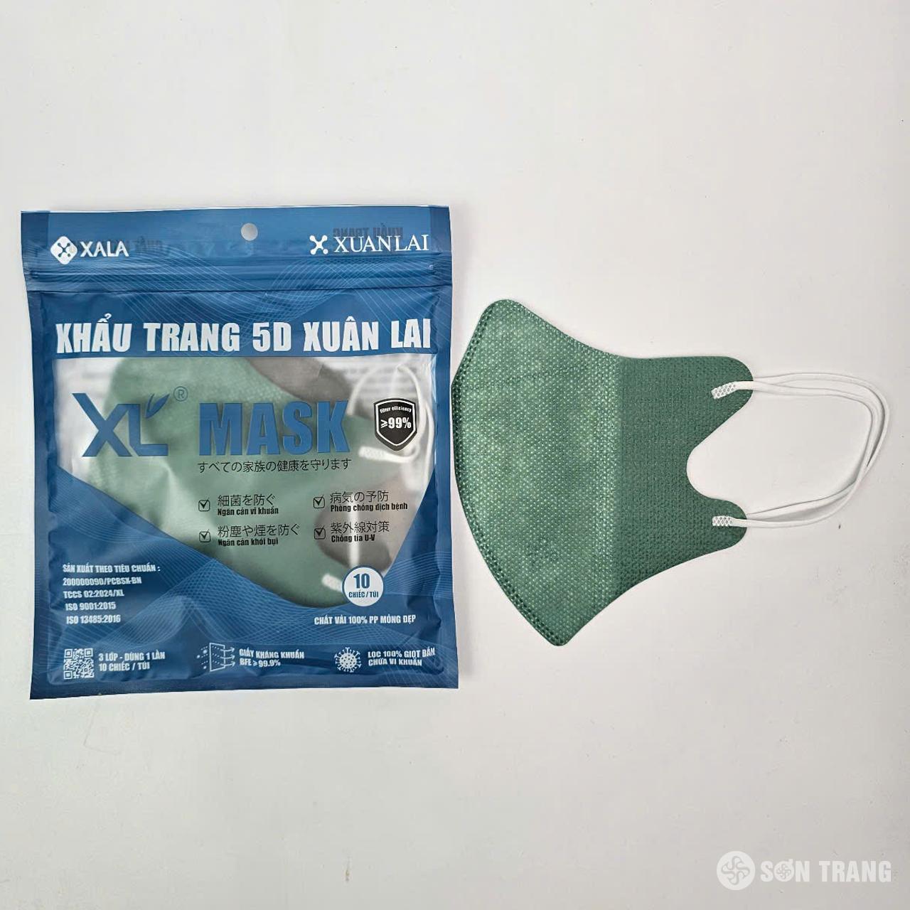 Khẩu trang 5D màu rêu