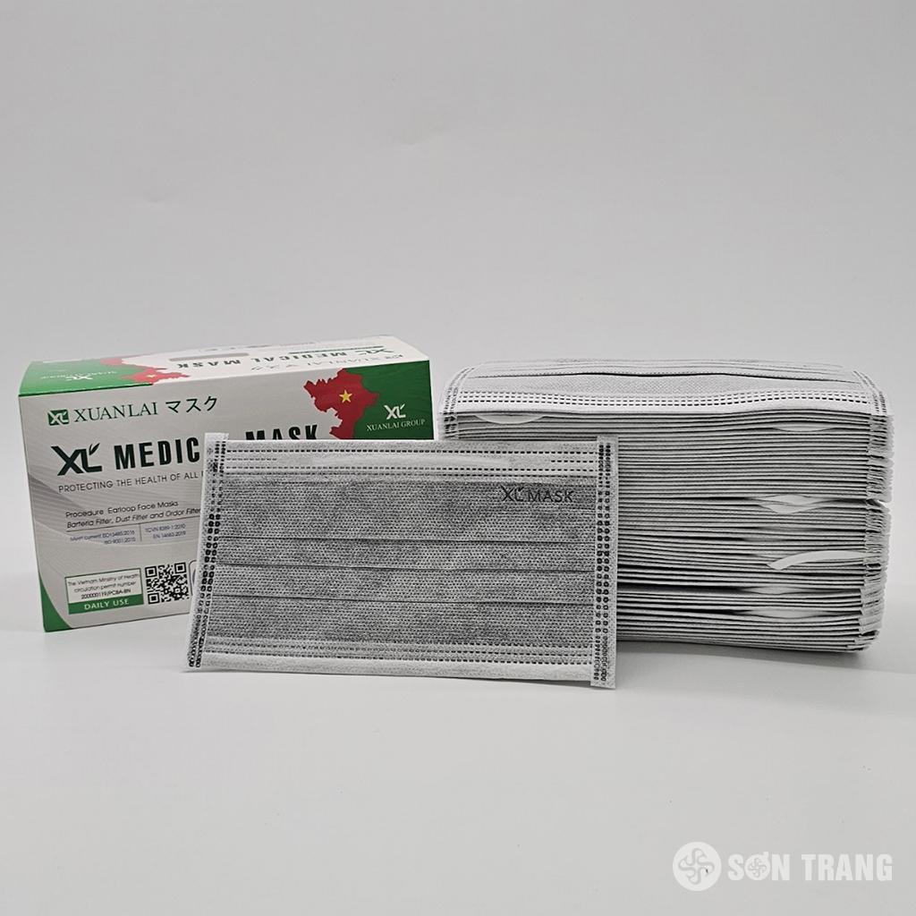 Khau trang y te 4 lop Xuan Lai mau xam